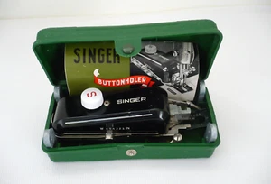 1948 Singer Buttonholer in Case w/Instructions, 5 Templates+ #160506 Complete - Picture 1 of 11