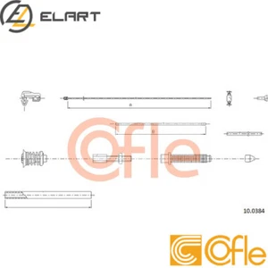 ACCELERATOR CABLE FOR RENAULT 5 TRAFIC/Bus/Van/Platform/Chassis/Rodeo MASTER - Picture 1 of 6