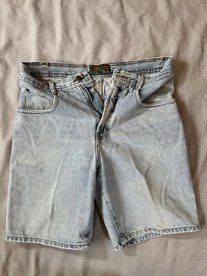 Pantalones Cortos Jean Vintage Structure 32 Azul Envejecido Denim Wear Y2K Hechos en EE. UU. Foto 1 de 4