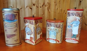 lotto scatole di latta Vintage per Pasta e Biscotti - Foto 1 di 6