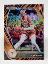 2021 Panini Prizm Draft Picks Kai Jones Tiger Stripes Prizm RC