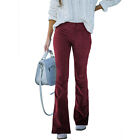 Slim Fit Trousers Women's Trousers 2 Pockets Fashion Stylish High Waist