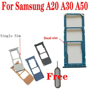 Original New For Samsung Galaxy A20 A30 A50 A205 A305 A505 SIM SD Card Tray Slot - Picture 1 of 9