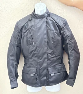 Tourmaster Trinity Black Motorcycle Women's Jacket Size 10-12 Med - Foto 1 di 12