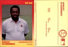 Robert Harrison 1989 Star Johnson City Cardinals #26 Card *AutographDen*