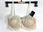NWT Wacoal Women's 34D Embrace Lace Unlined Shaping Underwire Bra 65191 Nude