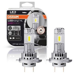 Par de Lámparas Bombillas Osram H7 LED Hl Easy Luz Blanca 6000K