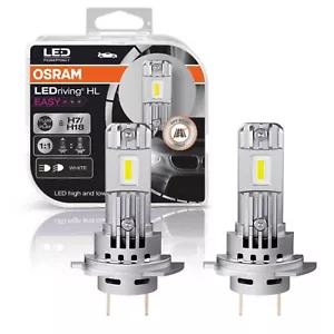 COPPIA LAMPADE LAMPADINE OSRAM H7 LED HL EASY LUCE BIANCA 6000K - Foto 1 di 6