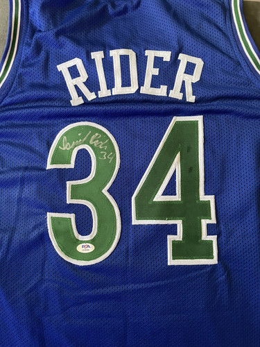 JR RIDER MINNESOTA TIMBERWOLVES JERSEY AUTOGRAPHED | eBay