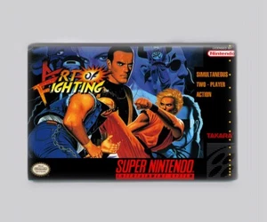 ART OF COMBAT / SNES - MAGNETE FRIGO 2"x3" (retro super nintendo - Foto 1 di 2