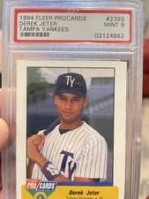 1994 DEREK JETER FLEER PROCARDS BASEBALL TAMPA YANKEES #2393 PSA 9 MINT