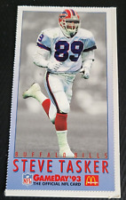 1993 Fleer McDonald's STEVE TASKER Buffalo Bills Football NFL GAME DAY 93 McD 12