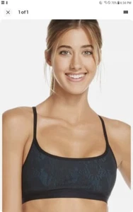 Fabletics Athletic Snapdragon Reversible Sports Bra XL Dusk Black Lace Hudson nw - Picture 1 of 4