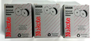 3 NU-KOTE BR80N Replacement Calculator Ribbon Black/Red Sealed Universal NEW - Picture 1 of 4