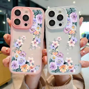 Funda de teléfono peonía a prueba de golpes para iPhone 16 Pro Max 15 14 13 12 11 - Imagen 1 de 19
