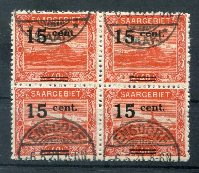 Saar 73 block of four used (79218) - Image 1 of 1