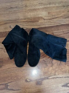 Zees Damenstiefel Größe 8M schwarz wadenhoch seitlicher Reißverschluss waschbar - Bild 1 von 5