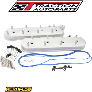 LS Factory Valve Cover Set Tall Height Natural cast Factory Position Coil Mounts - Picture 1 of 4