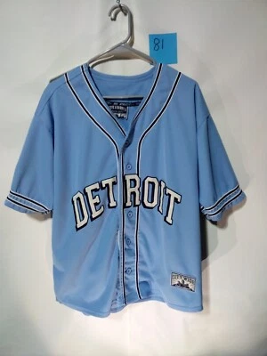 Camisa abotonada azul claro ancha Detroit City XL de Steve & Barry's para hombre Foto 1 de 4