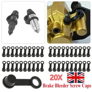 20x 8mm Rubber Car Motorcycle Brake Caliper Bleed Nipple Screw Dust Cap Cover` - Picture 1 of 18