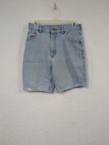 Vintage Lee Riders High ThrashedDenim Shorts Women's 12 Petite Made In USA - Picture 1 of 17