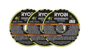 Ryobi 4-1/2 pulg. Rueda de corte de albañilería (3 piezas) - Imagen 1 de 2