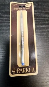 Vintage Parker Super Soft Tip Mine Stift Mine Metall Blau Neu aus altem Lagerbestand - Bild 1 von 2