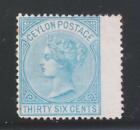 Ceylon 1872-80, Qv. 36C Sg129 Mint Stamp Rare.