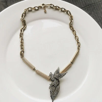22" Lulu Frost Bird Pendant Necklace Gift Vintage Women Party Vacation Jewelry - Image 1 of 3