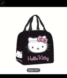Kids Kitty Insulated Lunch Bag by Sanrio - Waterproof, Thick Cotton Tote with T - Picture 1 of 2