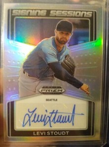 2022 panini Prizm, RC # SS-LV, LEVI STOUDT, Auto, Signing Sessions