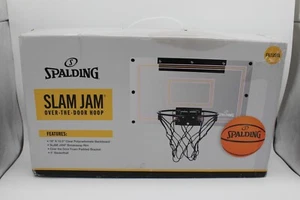 Spalding Slam Jam Over-The-Door Mini Basketball Hoop - Clear C2761 - Picture 1 of 7