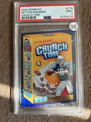 2022 Donruss PEYTON MANNING CRUNCH TIME PSA 9 Indianapolis Colts - Image 1 of 2