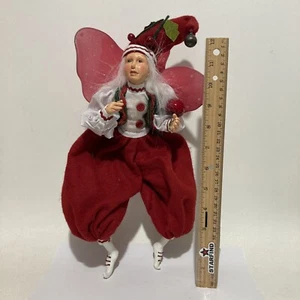 Winward Holiday Posable Fairy Elf Pixie Winged Doll Christmas Wings Red Cute ⭐️ - Picture 1 of 8