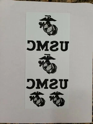 USMC TRANSFER PAPER IRON-ON 1 SHEETS with 2 Utility Iron-Ons & 2 EGAs for cover.