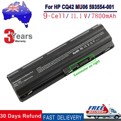 NOTEBOOK Battery for HP G62 series SPARE 593553-001 593554-001 MU06 Laptop 9Cell - image 1 of 4