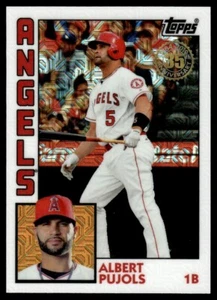 2019 Topps Silver Pack Chrome Albert Pujols Los Angeles Angels #T84-9 NM - Picture 1 of 2