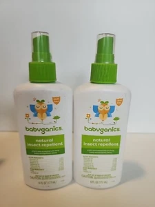 Lot Of 2 Babyganics Natural Insect Repellent Pump Spray 6oz/177ml New - Picture 1 of 2
