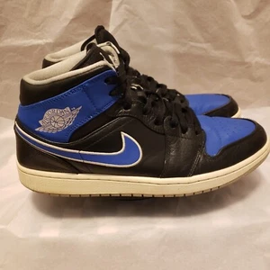 Jordan 1 Retro Mid Game Royal Men's 554724-007 (2013) Size 11 Blue/Black  - Picture 1 of 8