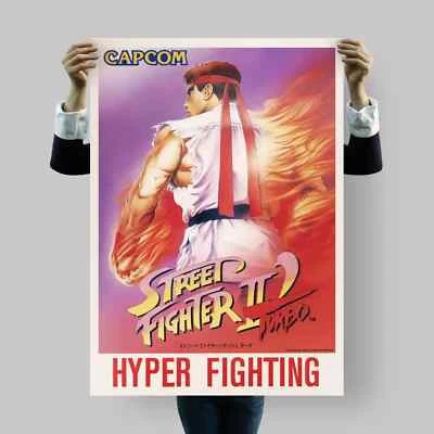Street Fighter II Turbo: Hyper Fighting Poster • Size A4, B2, B1 - Bild 1 von 4