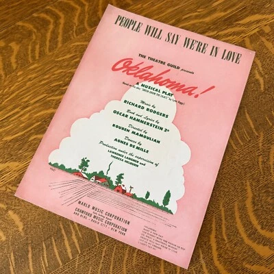 PEOPLE WILL SAY WE'RE IN LOVE Sheet Music OKLAHOMA 1943 Rodgers & Hammerstein - Image 1 of 4
