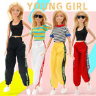 Sports Vest T-shirt Pants Trousers Outfits 1/6 Clothes Accessories 11.5" Doll