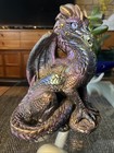 WINDSTONE EDITIONS Male Peacock Dragon Sculpture Figurine PENA 1986 Art Statue