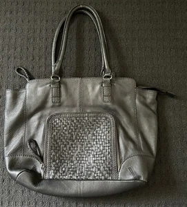 Vintage Colorado Lattice Black Genuine Leather Women’s Shoulder Bag - VGC - - Picture 1 of 12