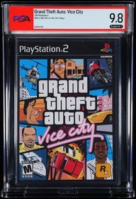 Grand Theft Auto Vice City PS2 Playstation 2 Sealed Graded PSA 9.8