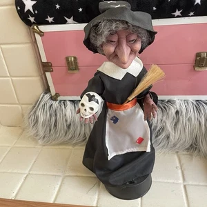 VTG Halloween Animated Witch Telco Motion-ettes Bat Skull Only Lights & Sound - Picture 1 of 6