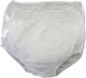 EasyComforts Vinyl Waterproof Incontinence Underpants, 3 Pair, Medium, Clear - Picture 1 of 1