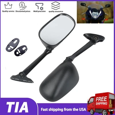 Espejo retrovisor lateral negro apto para GSXR1000 2003-2004 K4 GSXR600/750 2004-2005 Foto 1 de 4