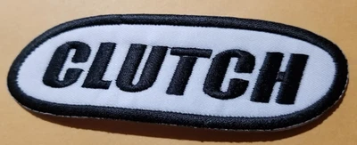 BURNSEYS CUSTOMS Embroidered Clutch Hard stoner blues alternative metal Patch 1.5x4.75"