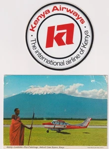 KENYA AIRWAYS ke_150 AFRICA AIRLINE GEPÄCKETIKETT, M, NH & PCD UNBENUTZT - Bild 1 von 2
